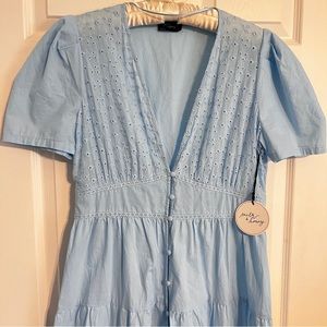 Sweet Baby Blue Cottage Dress NWT